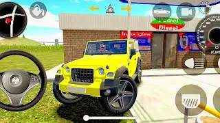Modified Mahindra Thar😈Games:Indian yellow  Thar (Gadi Wala Games) Car Game Android Game - #2025​