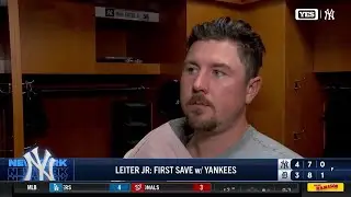 Mark Leiter Jr. after first save with Yankees