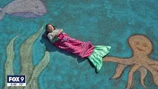 Chalk art photos transports kids with special needs into colorful scenes | FOX 9