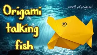 Origami talking fish | How to make a paper talking fish | World of origami | #worldoforigami 