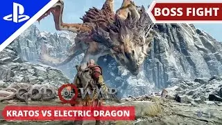 Kratos vs Electric Dragon Full Fight | God of War 4