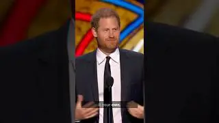 Prince Harry's First Speech Since Visiting the King #shorts