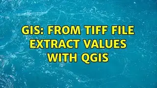 GIS: From tiff file extract values with QGIS