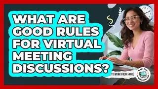 What Are Good Rules For Virtual Meeting Discussions?