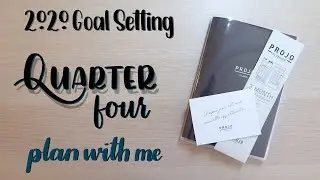 Goal Setting | Plan With Me | Quarter 4 | 2020