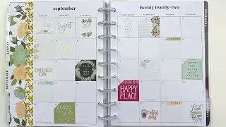 September monthly Happy Planner inspiration
