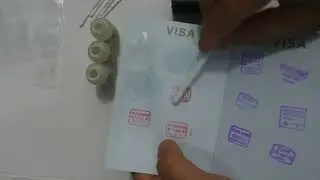 how remove purple ink stamp seal in pasport #short