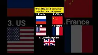 United Nations 5&nbsp;permanent members&nbsp;with veto power | veto power country #short #shorts #vetopower