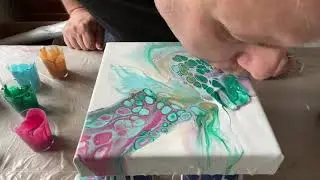 Заливка в открытую чашку &mdash; акриловое жидкое искусство &mdash; #123Challenge &mdash; так много УДОВОЛЬСТВИЯ