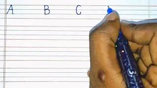 How to write english capital and small letters in four lines | How to improve handwriting