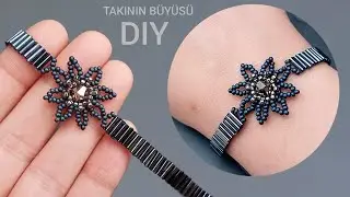 Bugel beads bracelet tutorial . Bugle beads jewelry making. Boru boncuklu şık bileklik yapımı