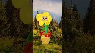 talking/ dancing sunflower #adorable #musical #satisfying #ytshorts