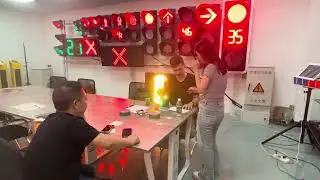 Saudi Arabia Client Visits Shenzhen GuangAn Intelligent Traffic Technology Co., Ltd.  #trafficlight