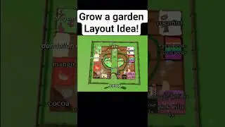 Grow a Garden Layout Idea ! #shorts #growagarden #roblox