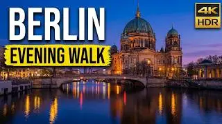 Berlin Evening Walk | Alexanderplatz to Lustgarten via Nikolaiviertel | 4K Walking Tour