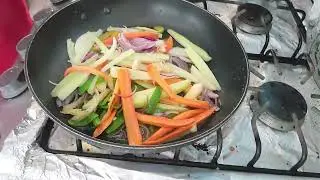 Haciendo mi almuerzo 