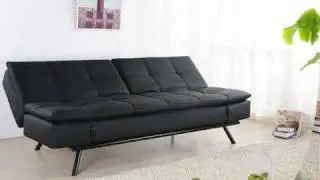 Ellison Leather Convertible Sofa