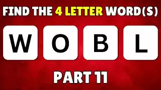 Anagram Adventure! Spot the 4-Letter Words 🧠🔍