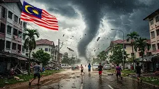 Terrifying Tornado Tears Through Malaysia &mdash; Roofs Fly, Chaos in Selangor!