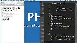 026 Validating The Form Values in PHP