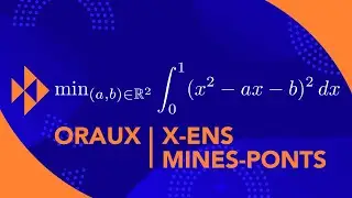(E. préhilbertiens) Minimisation d'une intégrale par calcul d'une projection orthogonale