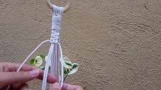 Easy and Simple Macrame Plant hanger(square knot)