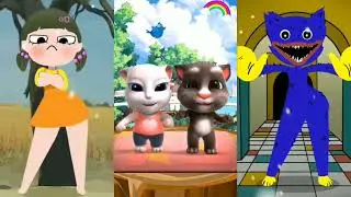Talking Tom Dance Vs Squid game Vs Huggy wuggy Battle