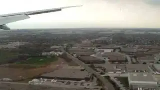 Air Canada landing approach & touchdown at Toronto Airport