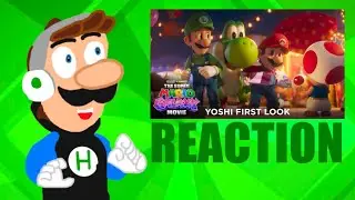 YOSHI IS ADORABLE!!! Super Mario Galaxy Movie Yoshi First Look REACTION!