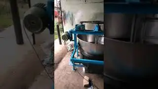 Wood fire khoya making machine