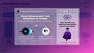Visual Enhancement : Resistance To Change @KnowMore Platform PowerPoint Test Exam Preparation.