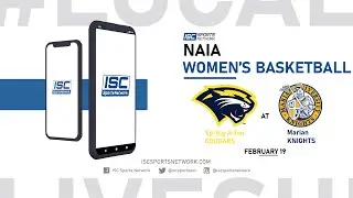 LIVE NAIA Women's Basketball: Spring Arbor Cougars at Marian Knights 2-19-22
