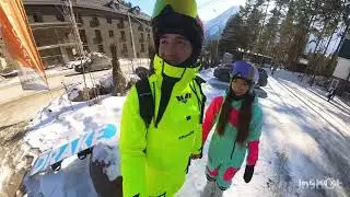 Горнолыжный курорт☀️ Эльбрус🏔️. Разминочный  спуск.🏂