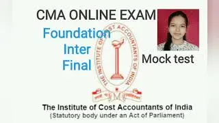 CMA Online exam 👍
