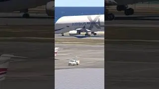 Airbus Beluga Nose First Landing at St Maarten in Microsoft Flight Simulator 2024