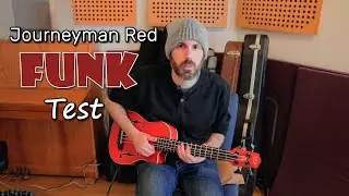 Kala Journeyman Red Bass Ukulele - Funk Demo and Review (no talking)