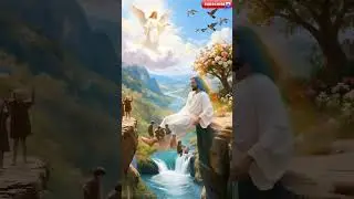 The charitable Jesus loved his children.#Glory be to God#White-clad Saints#Miracles of Jesus