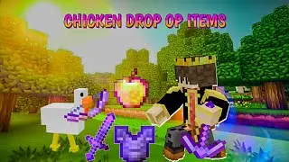 MINECRAFT But CHICKEN Drop Op Items | Minecraft 100 days | @gamerzunlucky 