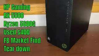 HP Gaming RX 5500 Gaming Desktop, AMD Ryzen 5-5600G, Tear down