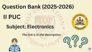 2-й PUC | Электроника | Банк вопросов (2025-2026) Все важные вопросы