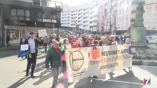 Pensionistas portugalujos protestan por la subida de la cesta de la compra