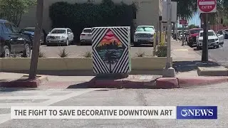 City seeks state help to save downtown art from removal