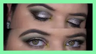 Silver Green Eyeshadow Look | My Eyelook for NYX Face Awards ANZ 2019 | pruelaroo