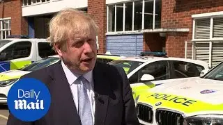 Boris Johnson pledges funding for 20,000 more police officers