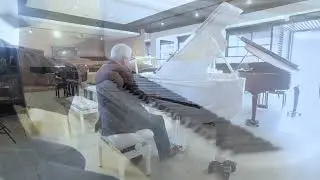 Steinway & Sons Model A White Restored