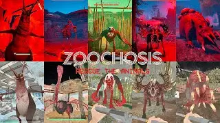ZOOCHOSIS - All Monster's Jumpscares in FULL BRIGHT MODE Vs NORMAL MODE