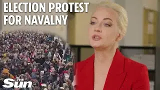 Alexi Navalny&rsquo;s widow calls on Russians to rise up against Putin on sham election day