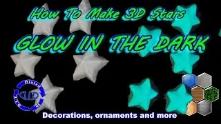 Make Glow In The Dark Stars in 3D - reusable & bright - solid glow stick