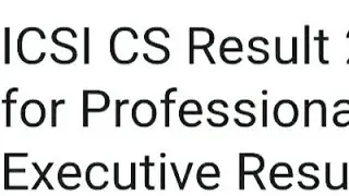 ICSI CS RESULT 2022 RELEASED DATE OUT, HOW TO DOWNLOAD, LATEST NEWS