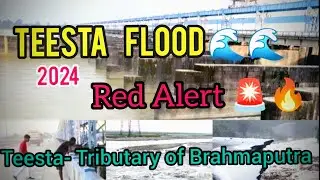 TEESTA River- ASSAM FLOOD 2024 🚨Teesta, A Brahmaputra Tributary #assam #assamflood #brahmaputrariver